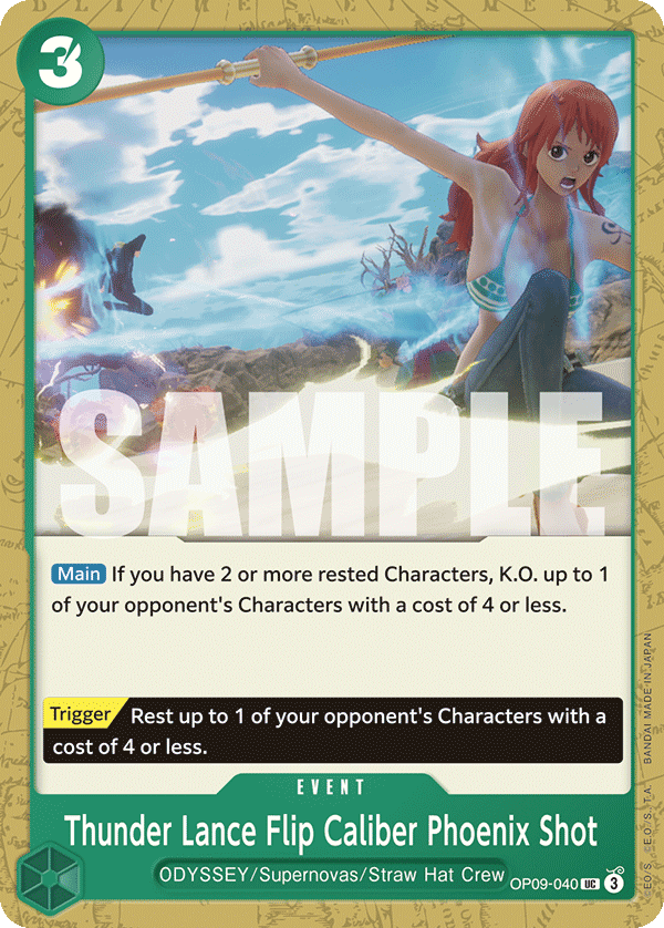 OP [EN] OP09 040 THUNDER LANCE FLIP CALIBER PHOENIX SHOT