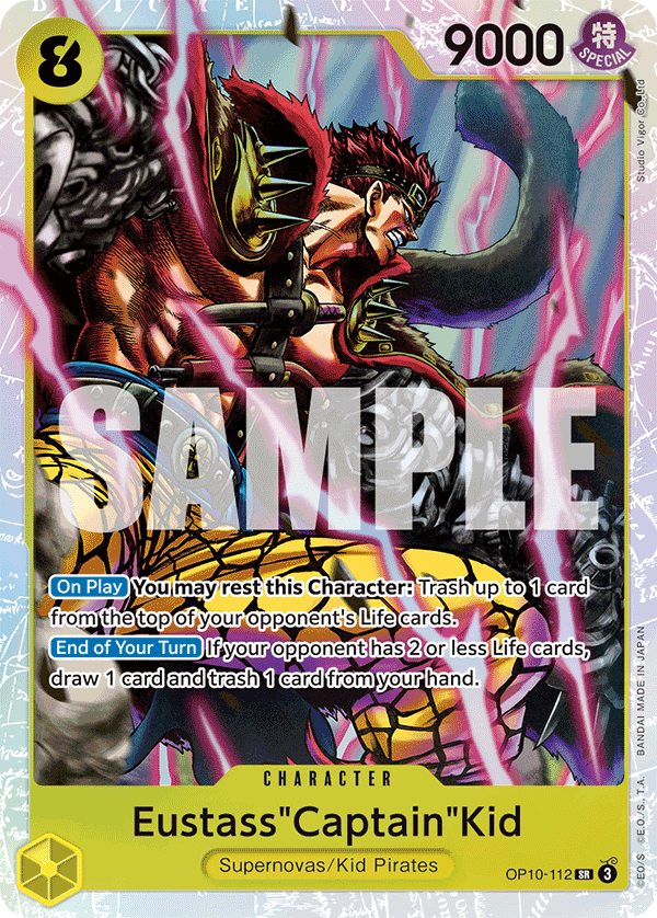 OP [EN] OP10 112 EUSTASS"CAPTAIN"KID (SUPER RARE)