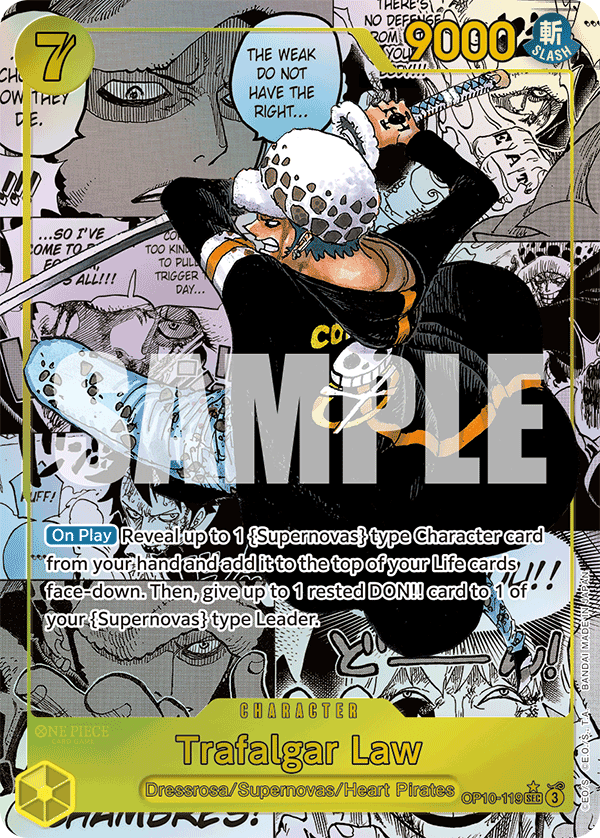 OP [EN] OP10 (MANGA) 119 TRAFALGAR LAW (SECRETE)