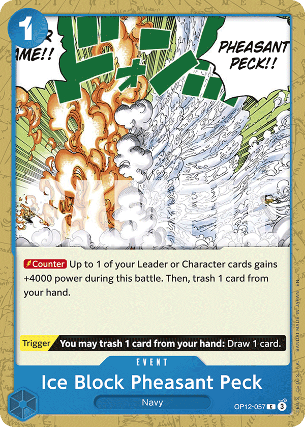 OP [EN] OP12 057 ICE BLOCK PHEASANT PECK (COMMUNE)