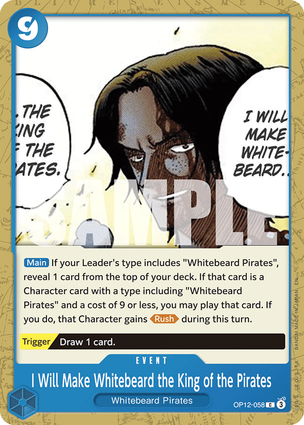 OP [EN] OP12 058 I WILL MAKE WHITEBEARD THE KING OF THE PIRATES (COMMUNE)