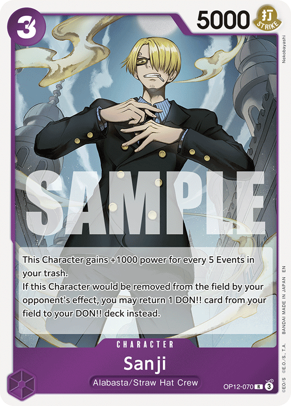 OP [EN] OP12 070 SANJI (RARE)