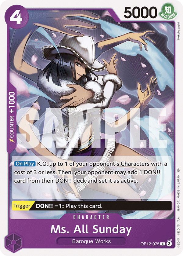 OP [EN] OP12 075 MS. ALL SUNDAY (COMMUNE)