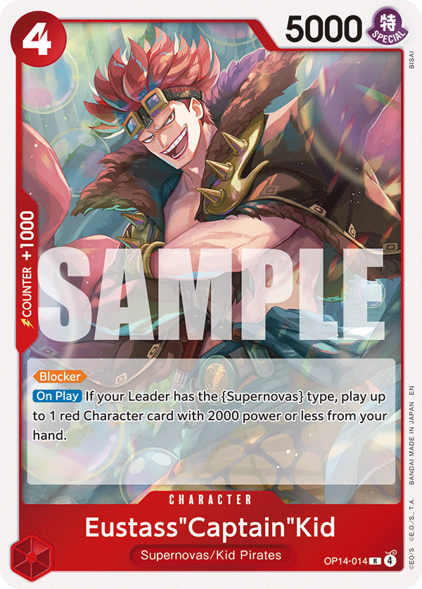OP [EN] OP14 014 EUSTASS"CAPTAIN"KID (RARE)