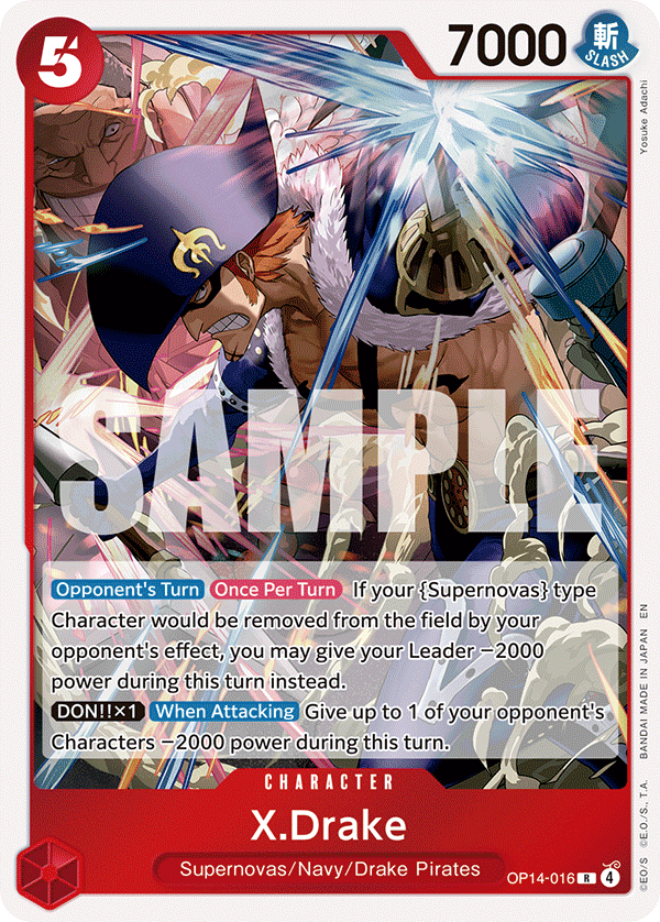OP [EN] OP14 016 X.DRAKE (RARE)