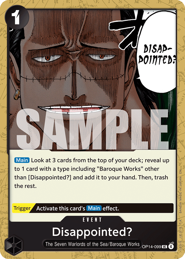 OP [EN] OP14 099 DISAPPOINTED? (UNCO)