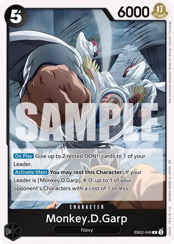 OP [EN] EB02 049 MONKEY.D.GARP (RARE)