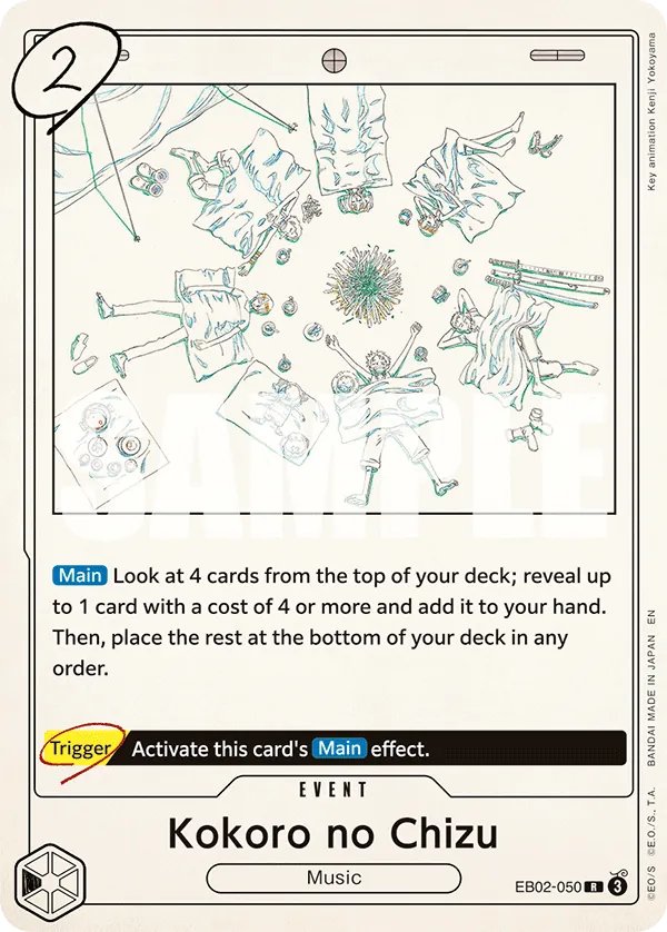 OP [EN] EB02 050 KOKORO NO CHIZU (RARE)