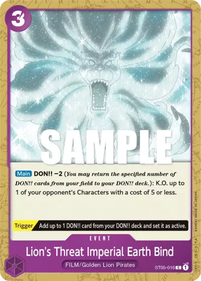 ST05 - 016 LION'S THREAT IMPERIAL EARTH BIND