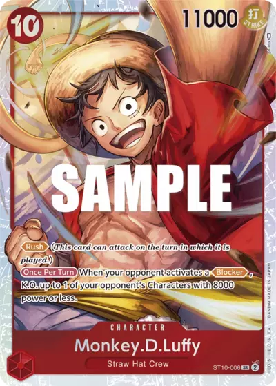 OP [EN] ST10 006 MONKEY.D.LUFFY (SUPER RARE)
