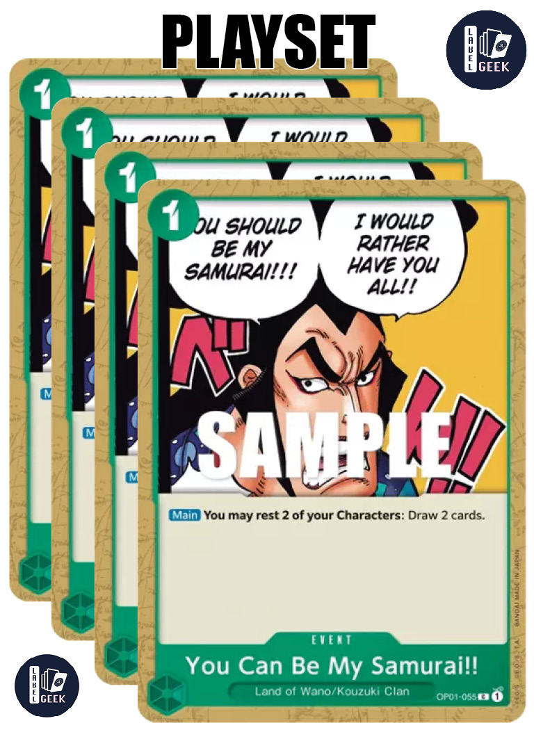 PLAYSET OP01-055 YOU CAN BE MY SAMURAI!!
