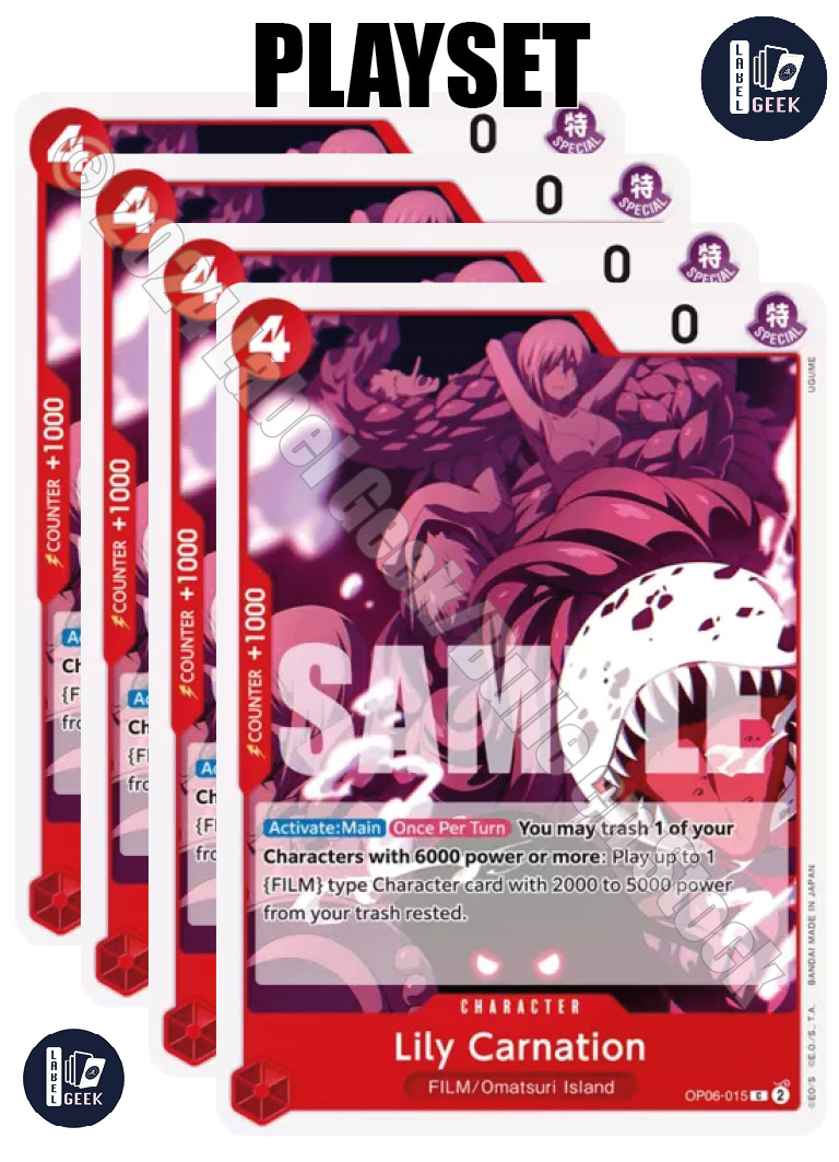 PLAYSET OP06-015 LILY CARNATION