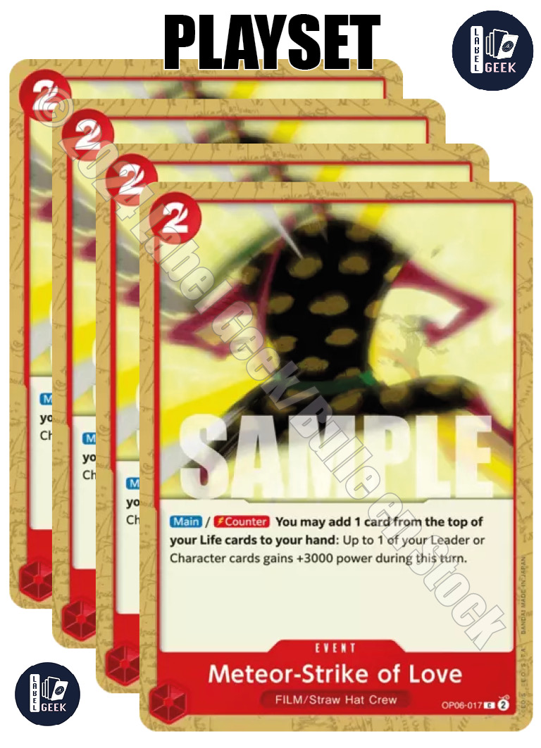 PLAYSET OP06-017 METEOR-STRIKE OF LOVE