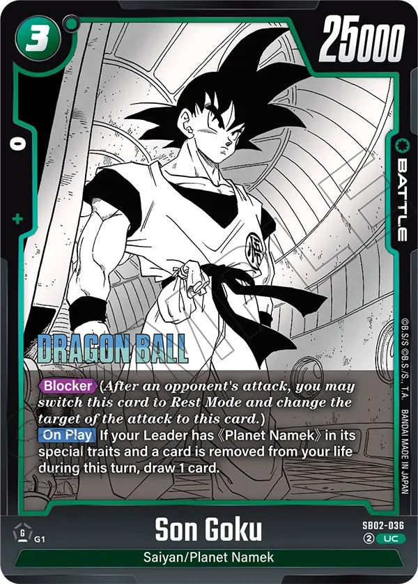 DBFW [EN] SB02 036 SON GOKU (UNCO)