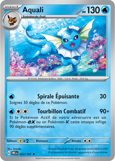 EV08.5 [FR] PRE (POKEBALL) 022 AQUALI (HOLO)