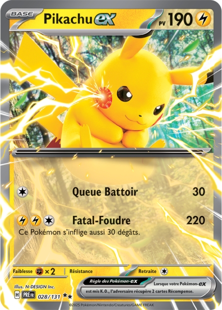 EV08.5 [FR] PRE 028 PIKACHU EX (DOUBLE RARE)