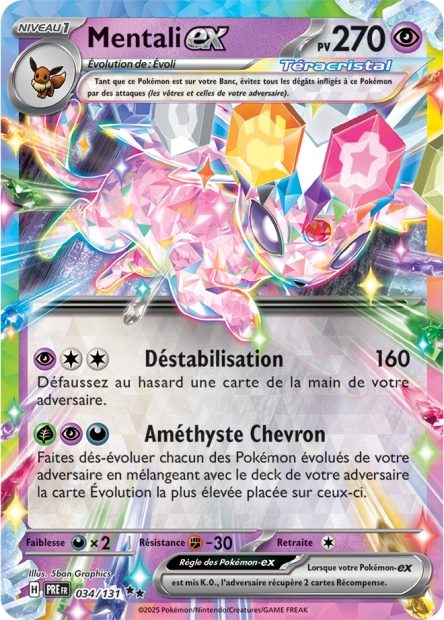 EV08.5 [FR] PRE 034 MENTALI EX TERACRISTAL (DOUBLE RARE)