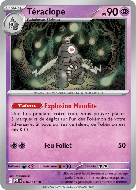 EV08.5 [FR] PRE (POKEBALL) 036 TERACLOPE (COMMUNE)