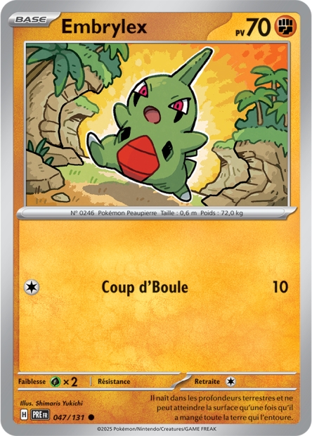 EV08.5 [FR] PRE (POKEBALL) 047 EMBRYLEX (COMMUNE)
