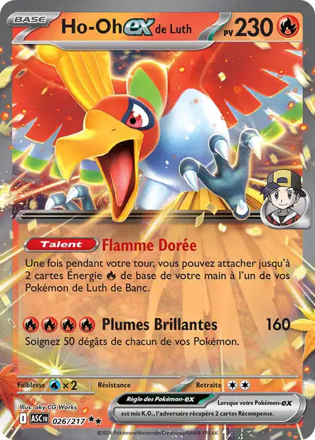 ME02.5 [FR] ASC 026 HO-OH EX DE LUTH (DOUBLE RARE)