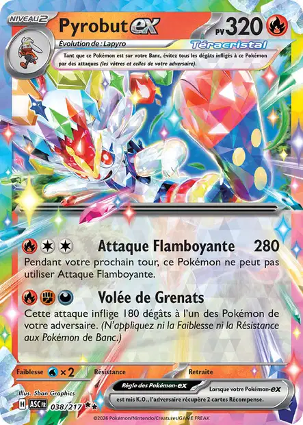 ME02.5 [FR] ASC 038 PYROBUT EX (DOUBLE RARE)
