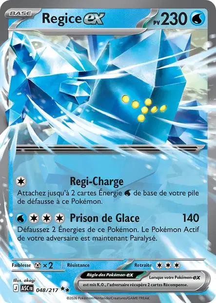 ME02.5 [FR] ASC 048 REGICE EX (DOUBLE RARE)