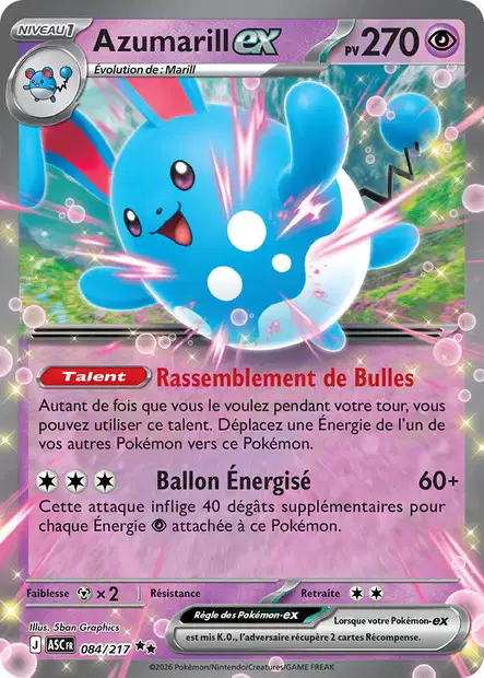 ME02.5 [FR] ASC 084 AZUMARILL EX (DOUBLE RARE)