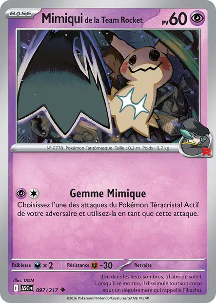 ME02.5 [FR] ASC 097 MIMIQUI DE LA TEAM ROCKET (UNCO)