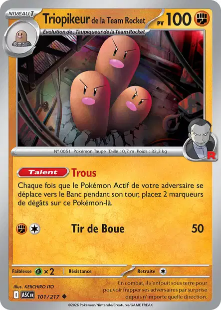 ME02.5 [FR] ASC 101 TRIOPIKEUR DE LA TEAM ROCKET (UNCO)