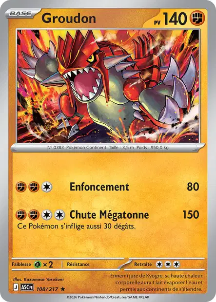 ME02.5 [FR] ASC 108 GROUDON (HOLO)