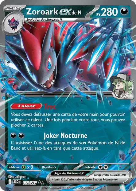ME02.5 [FR] ASC 137 ZOROARK EX DE N (DOUBLE RARE)