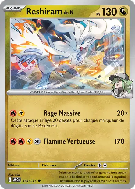 ME02.5 [FR] ASC 154 RESHIRAM DE N (HOLO)