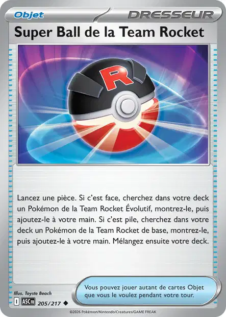 ME02.5 [FR] ASC 205 SUPER BALL DE LA TEAM ROCKET (UNCO)