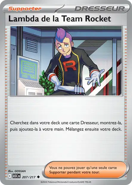 ME02.5 [FR] ASC (REVERSE) 207 LAMBDA DE LA TEAM ROCKET (UNCO)