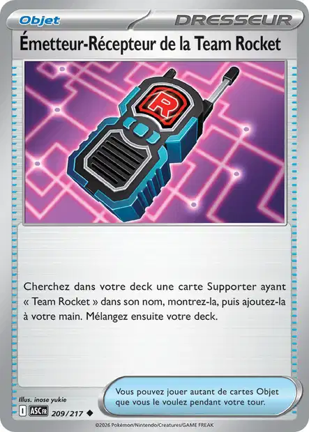 ME02.5 [FR] ASC (REVERSE) 209 &Eacute;METTEUR-RECEPTEUR DE LA TEAM ROCKET (UNCO)