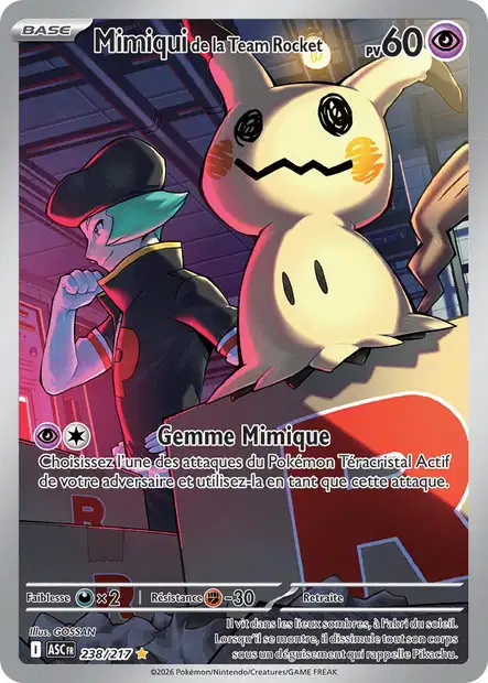 ME02.5 [FR] ASC 238 MIMIQUI DE LA TEAM ROCKET (SECRETE ILLUSTRATION RARE)