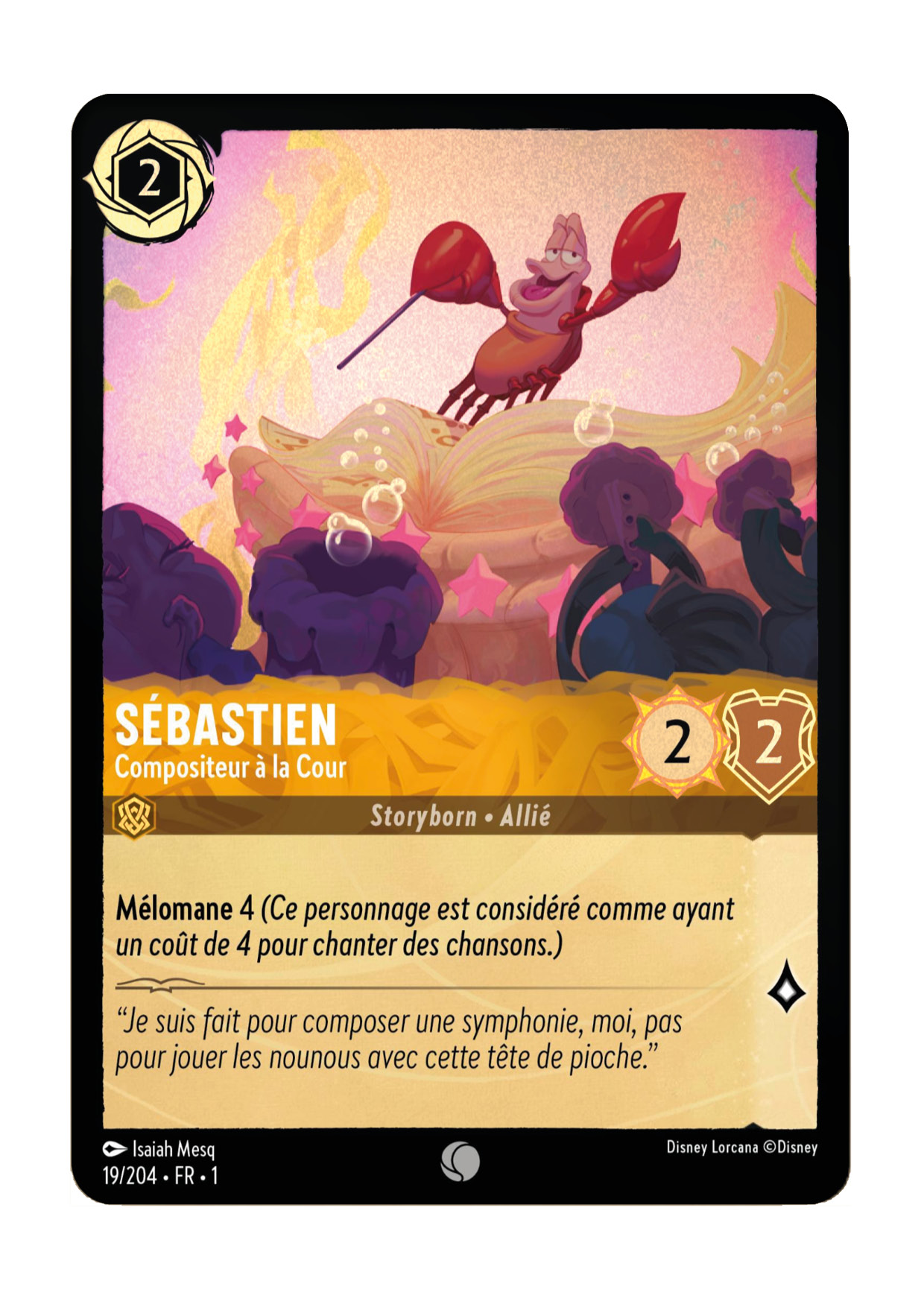 LOR01 (FOIL) 019 SÉBASTIEN, COMPOSITEUR A LA COUR (COMMUNE) - [FR]