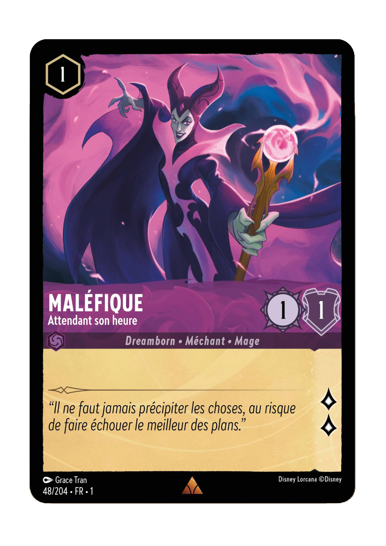 LOR01 [FR] TFC 048 MALÉFIQUE, ATTENDANT SON HEURE (RARE)