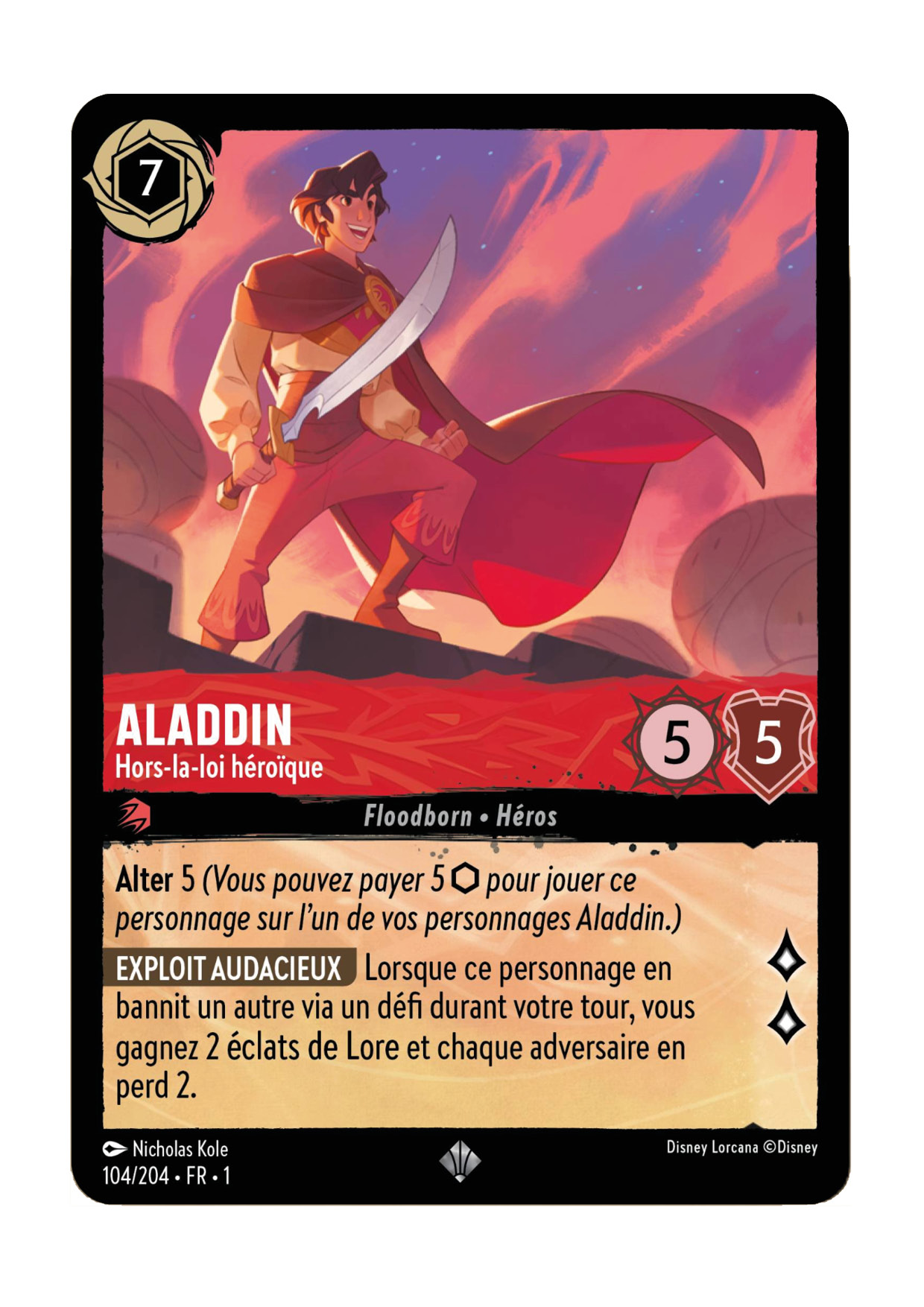 LOR01 104 ALADDIN, HORS-LA-LOI HEROIQUE (SUPER RARE) - [FR]