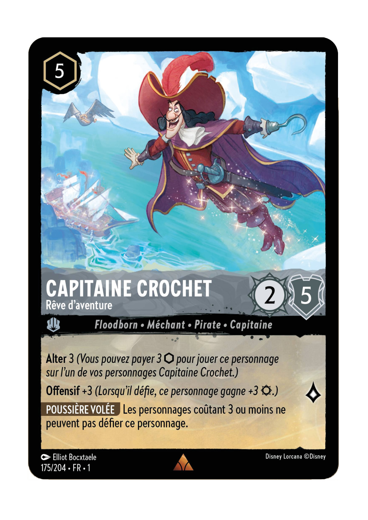 LOR01 [FR] TFC 175 CAPITAINE CROCHET, REVE D'AVENTURE (RARE)