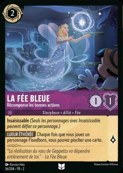 LOR02 036 LA FEE BLEUE, RECOMPENSE LES BONNES ACTIONS (UNCO) - [FR]