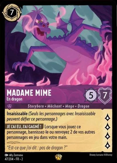 LOR02 - 047 (FOIL) MADAME MIME EN DRAGON (LEGENDAIRE)