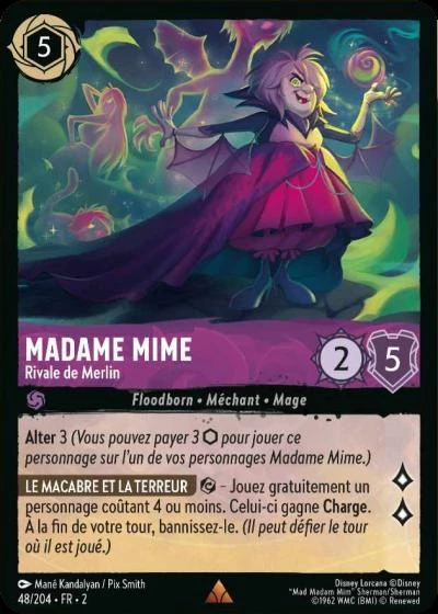 LOR02 048 MADAME MIME, RIVALE DE MERLIN (RARE) - [FR]