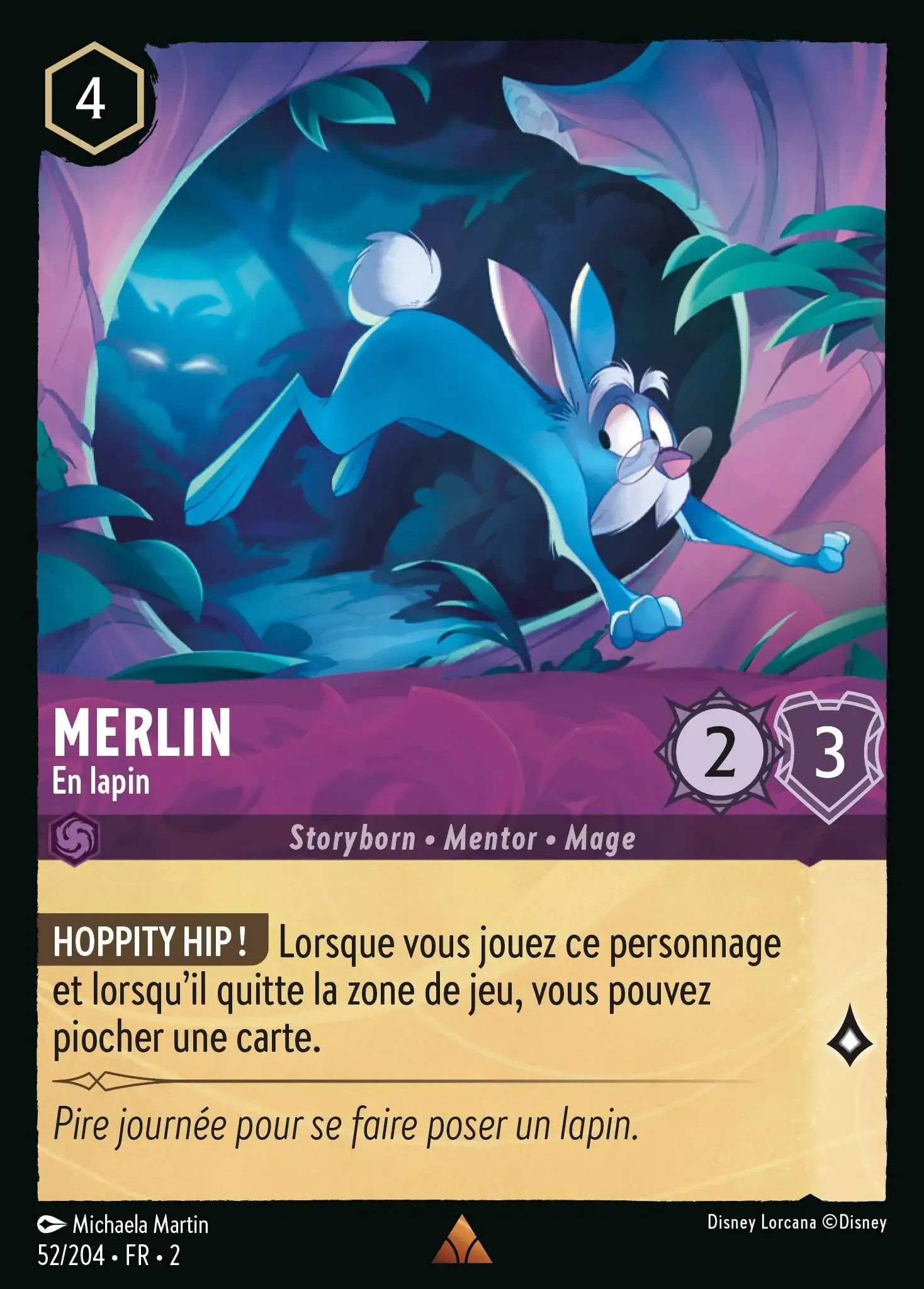LOR02 [FR] ROF 052 MERLIN, EN LAPIN (RARE)
