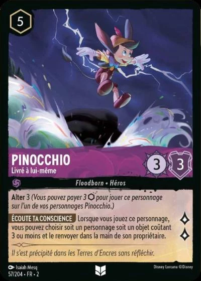 LOR02 057 PINOCCHIO, LIVRE A LUI-MEME (UNCO) - [FR]