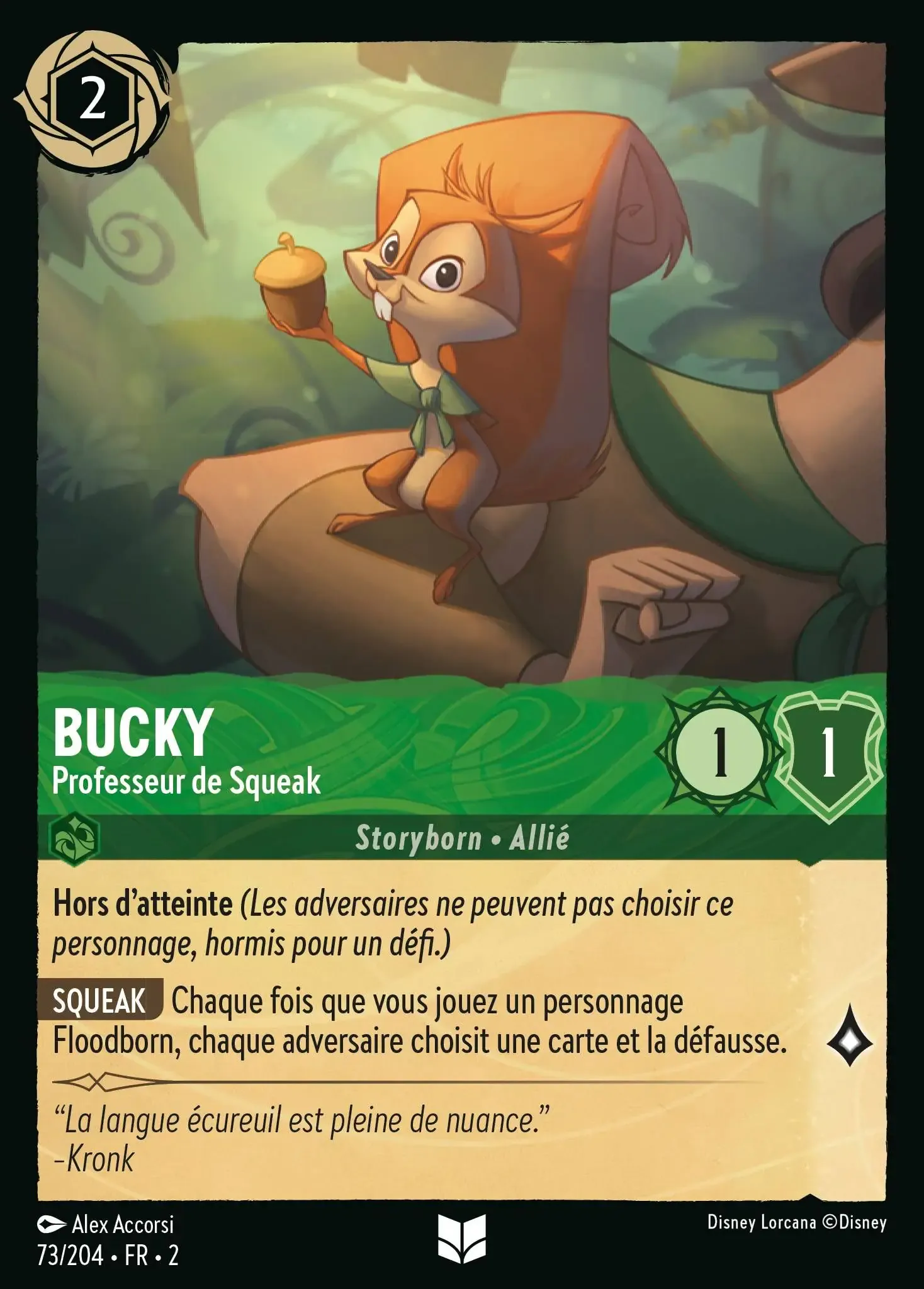 LOR02 073 BUCKY, PROFESSEUR DE SQUEAK (UNCO) - [FR]