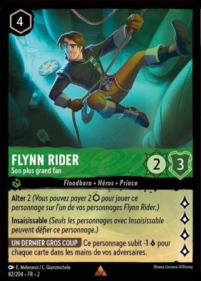 LOR02 [FR] ROF (FOIL) 082 FLYNN RIDER, SON PLUS GRAND FAN (RARE)