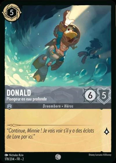 LOR02 [FR] ROF (FOIL) 178 DONALD, PLONGEUR EN EAU PROFONDE (COMMUNE)