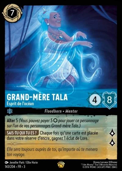 LOR03 [FR] INK 143 GRAND-MERE TALA, ESPRIT DE L'OCEAN (LEGENDAIRE)