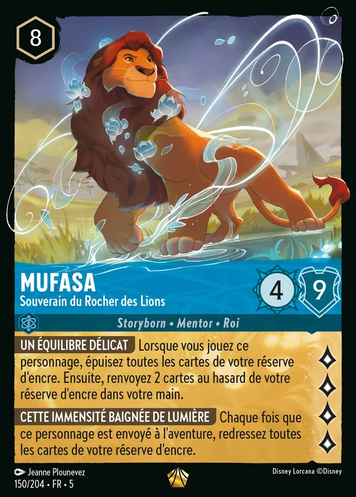 LOR05 [FR] SSK (FOIL) 150 MUFASA, SOUVERAIN DU ROCHER DES LIONS (LEGENDAIRE)